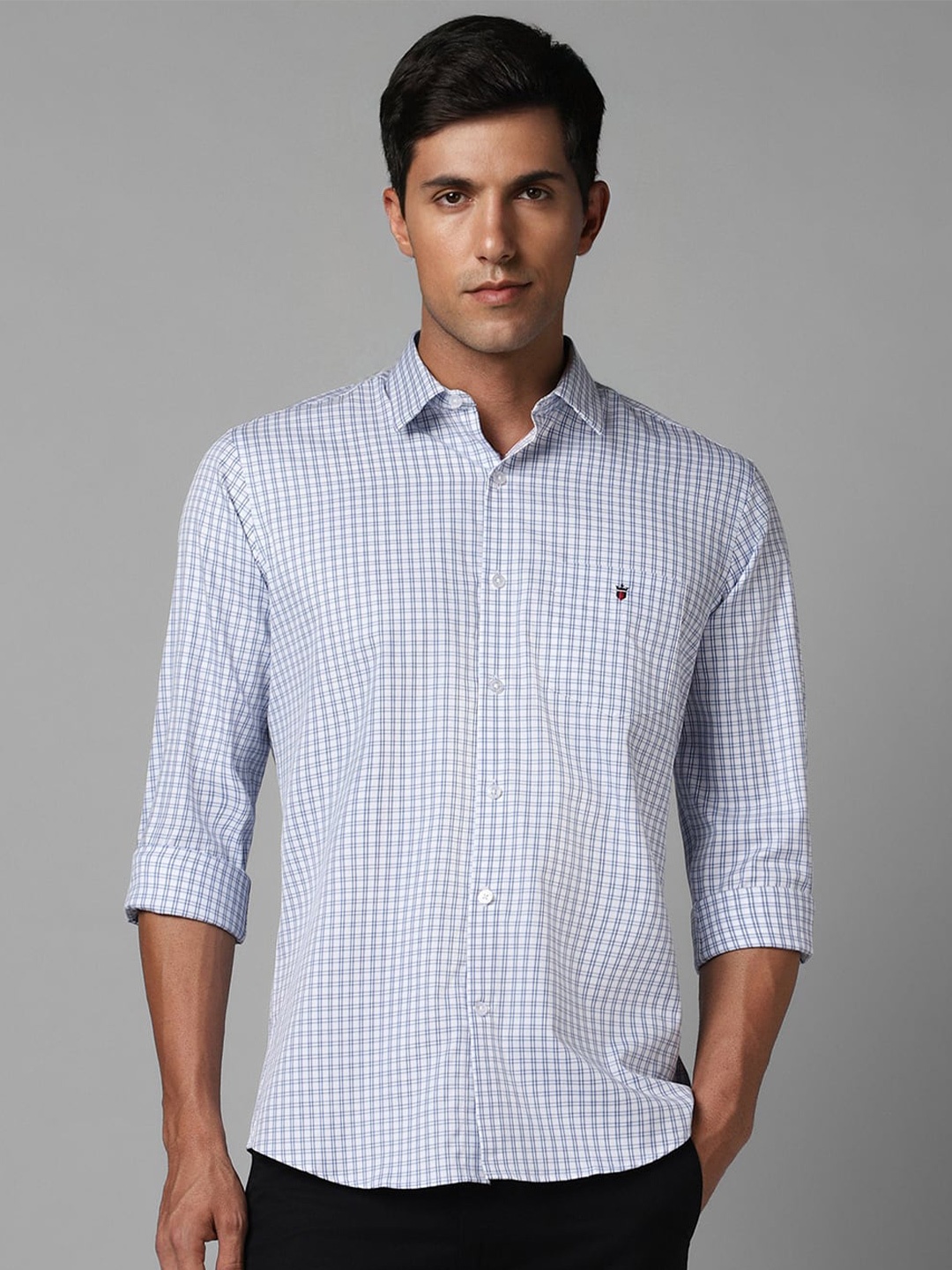 Louis Philippe Sport Grid Tattersall Checked Slim Fit Pure Cotton Casual Shirt, Blue
Louis Philippe Sport Grid Tattersall Checked Slim Fit Pure Cotton Casual Shirt, Blue