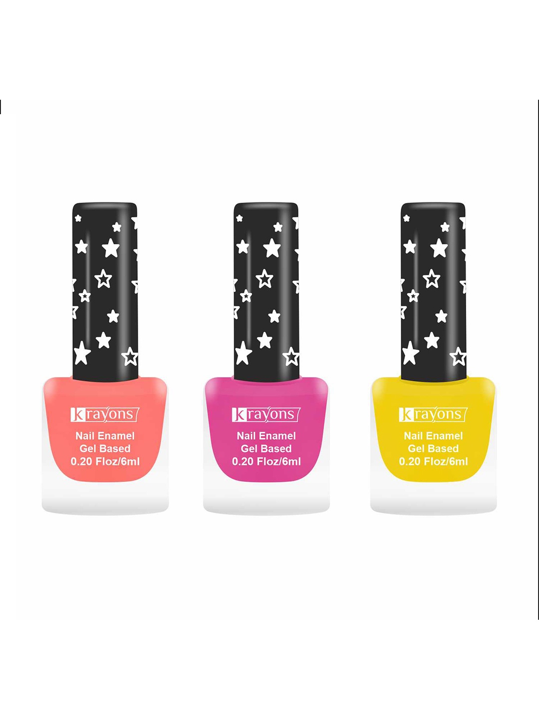 krayons Set of 3 Cute Super Matte Quick Dry Long Lasting Gel Based Nail Enamel - 6 ml each, Peach
krayons Set of 3 Cute Super Matte Quick Dry Long Lasting Gel Based Nail Enamel - 6 ml each, Peach