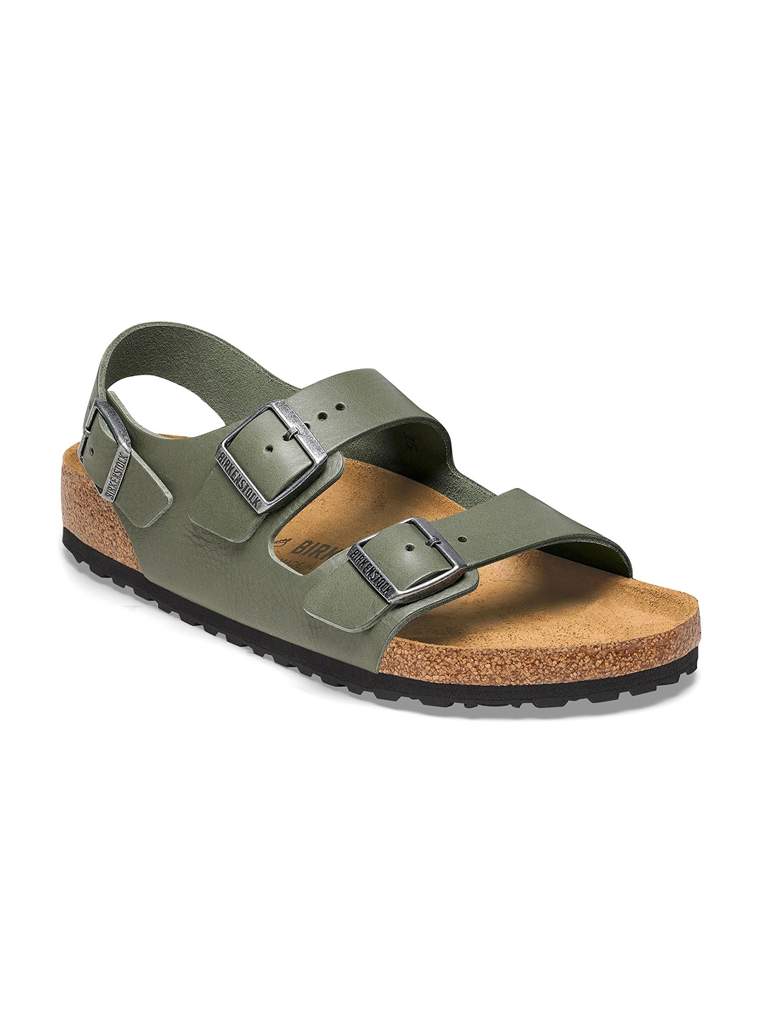 Birkenstock Milano Bs Vintage Wood Thyme Regular Width Natural Leather With An Ankle Strap, Green
Birkenstock Milano Bs Vintage Wood Thyme Regular Width Natural Leather With An Ankle Strap, Green