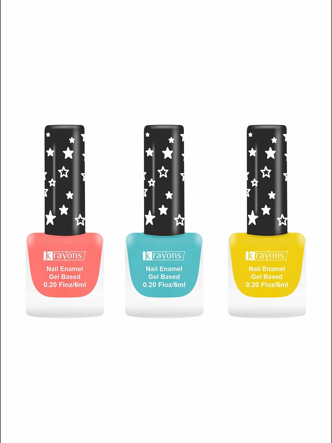 krayons Set of 3 Cute Super Matte Quick Dry Long Lasting Gel Based Nail Enamel - 6 ml each, Peach
krayons Set of 3 Cute Super Matte Quick Dry Long Lasting Gel Based Nail Enamel - 6 ml each, Peach