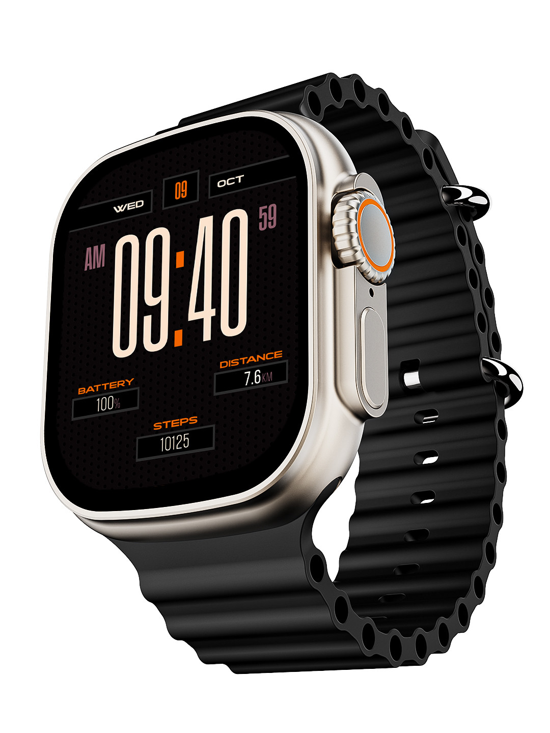 boAt Unisex Wave Genesis 1.96" HD Display 500 Nits Smartwatch With Bluetooth Calling, Black
boAt Unisex Wave Genesis 1.96" HD Display 500 Nits Smartwatch With Bluetooth Calling, Black