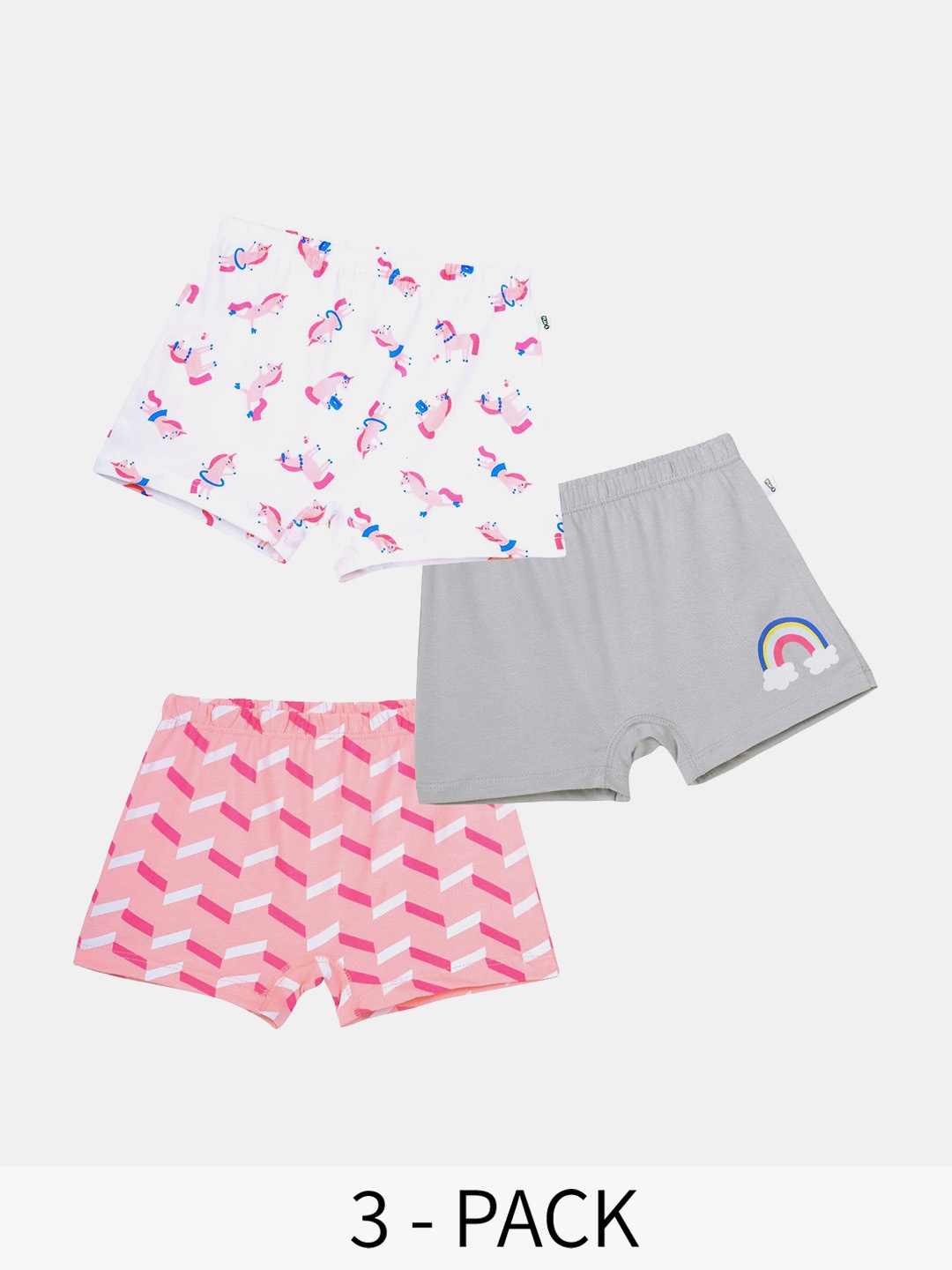 You Got Plan B Girls Pack Of 3 Printed High Rise Pure Cotton Boxer-Style Briefs, White
You Got Plan B Girls Pack Of 3 Printed High Rise Pure Cotton Boxer-Style Briefs, White