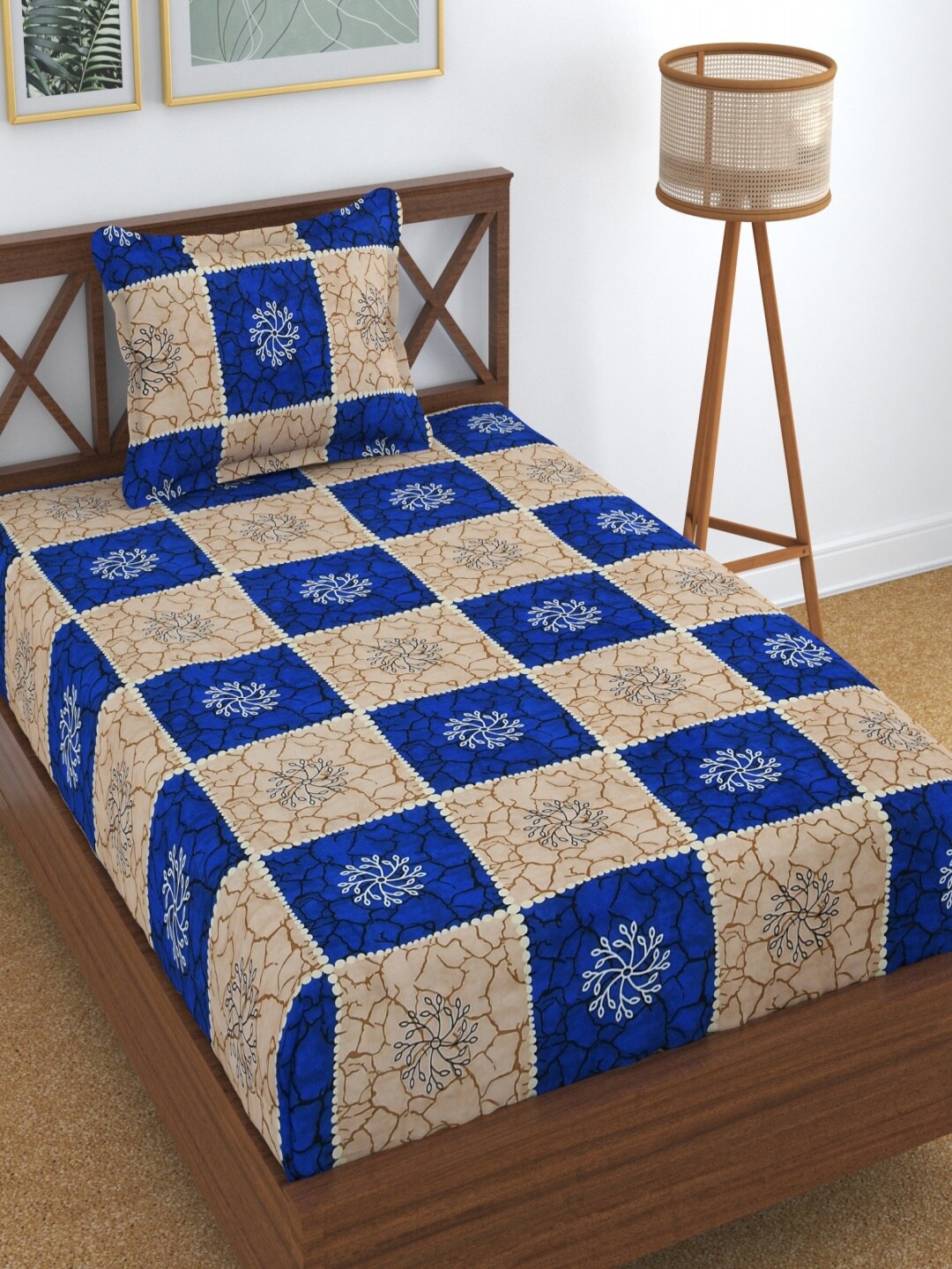 Homefab India Dreams Beige Floral Microfiber 160 TC 2 Single Bedsheet & 2 Pillow Covers
Homefab India Dreams Beige Floral Microfiber 160 TC 2 Single Bedsheet & 2 Pillow Covers