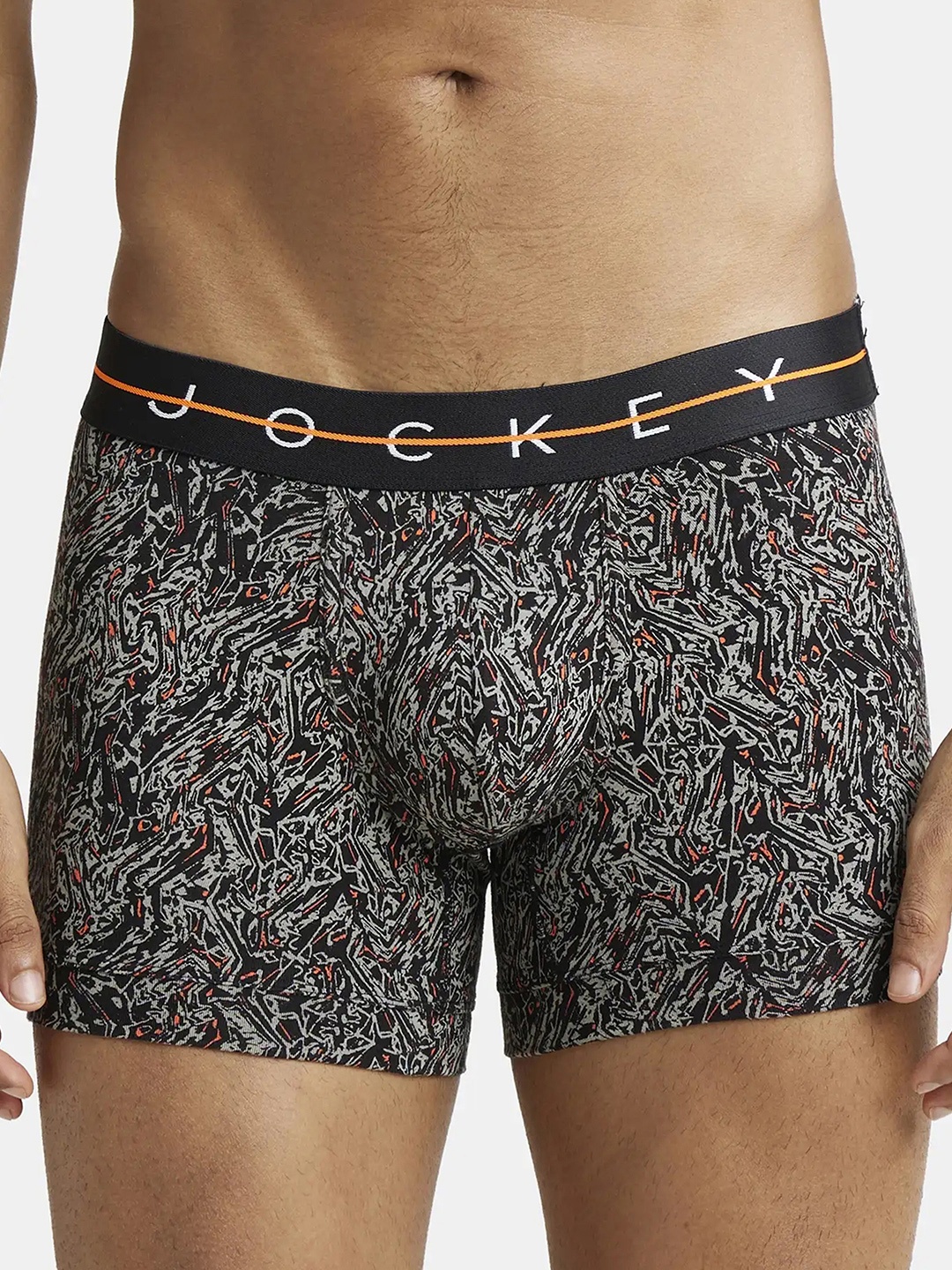 Jockey Super Combed Cotton Stretch Printed Trunk with Ultrasoft Waistband-NY02, Black
Jockey Super Combed Cotton Stretch Printed Trunk with Ultrasoft Waistband-NY02, Black
