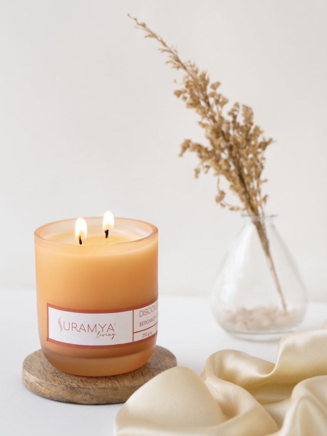 Suramya Living 2Pc Beeswax Candles Smoke Free Non-Toxic Scented Candles- 250 gm, White
Suramya Living 2Pc Beeswax Candles Smoke Free Non-Toxic Scented Candles- 250 gm, White