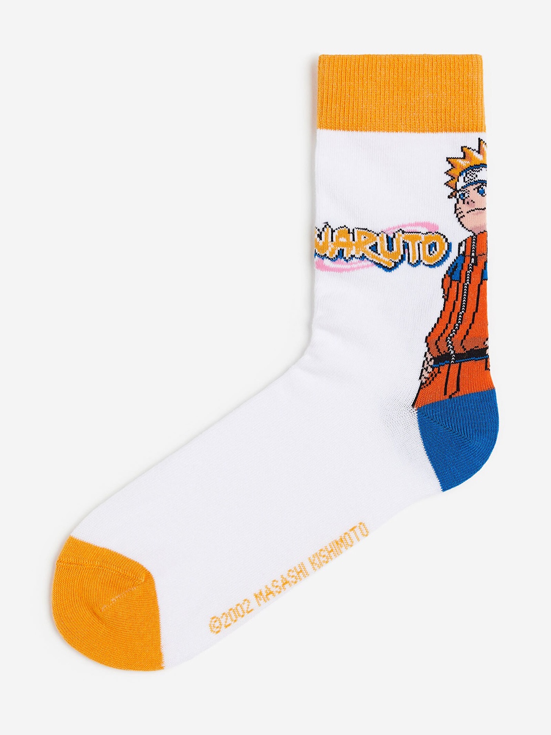 H&M Men Naruto Motif-Detail Socks, White