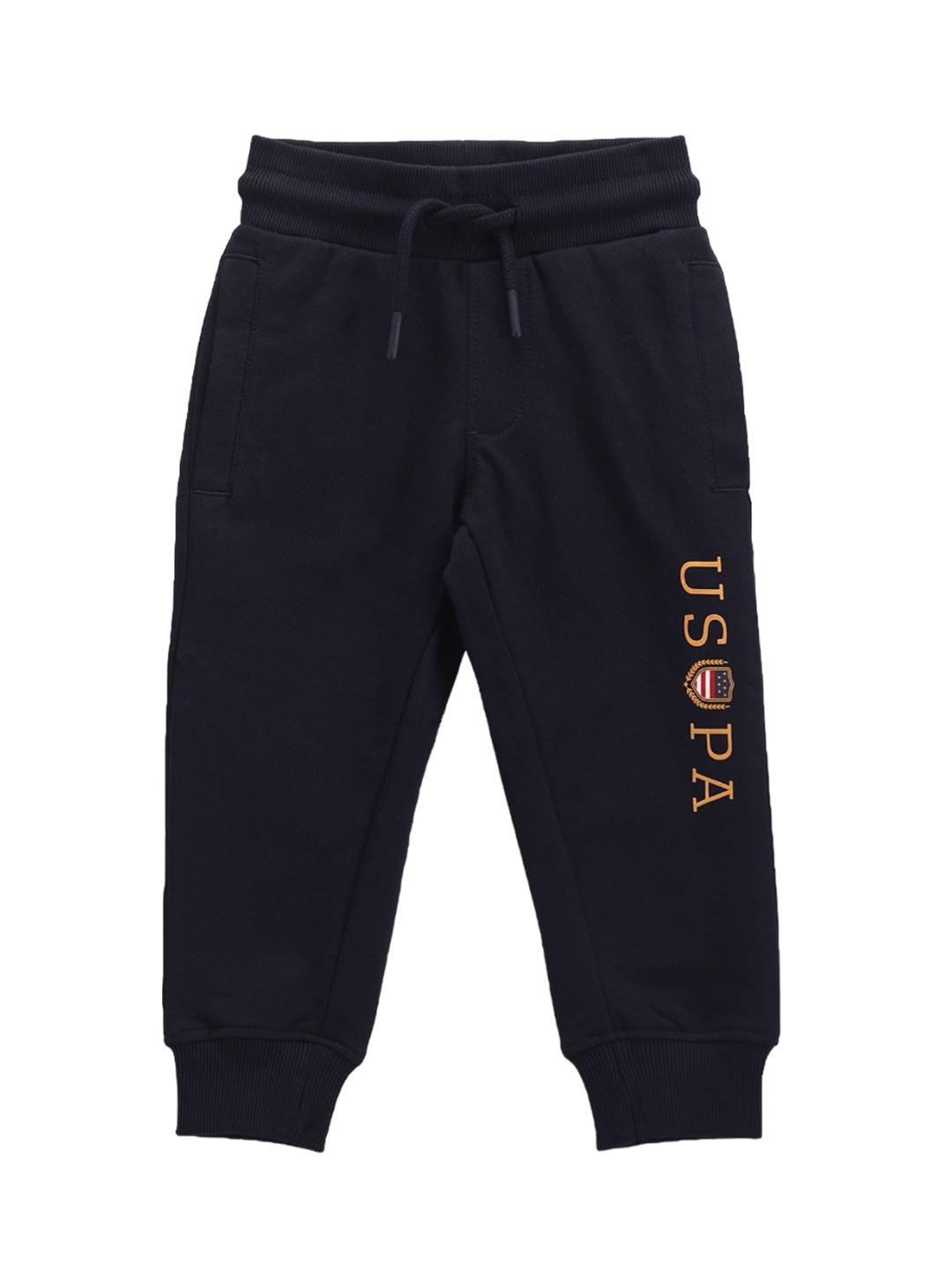 U.S. Polo Assn. Kids Boys Typography Printed Regular Fit Pure Cotton Joggers, Navy blue
U.S. Polo Assn. Kids Boys Typography Printed Regular Fit Pure Cotton Joggers, Navy blue