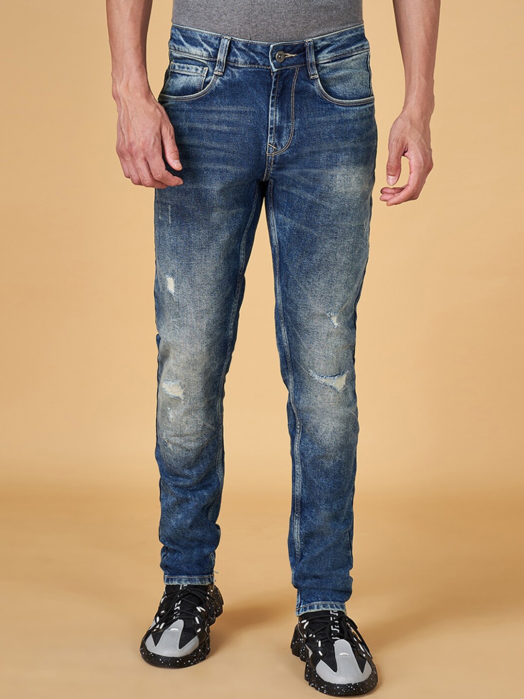 SF JEANS by Pantaloons Men Skinny Fit Mildly Distressed Heavy Fade Stretchable Jeans, Blue
SF JEANS by Pantaloons Men Skinny Fit Mildly Distressed Heavy Fade Stretchable Jeans, Blue