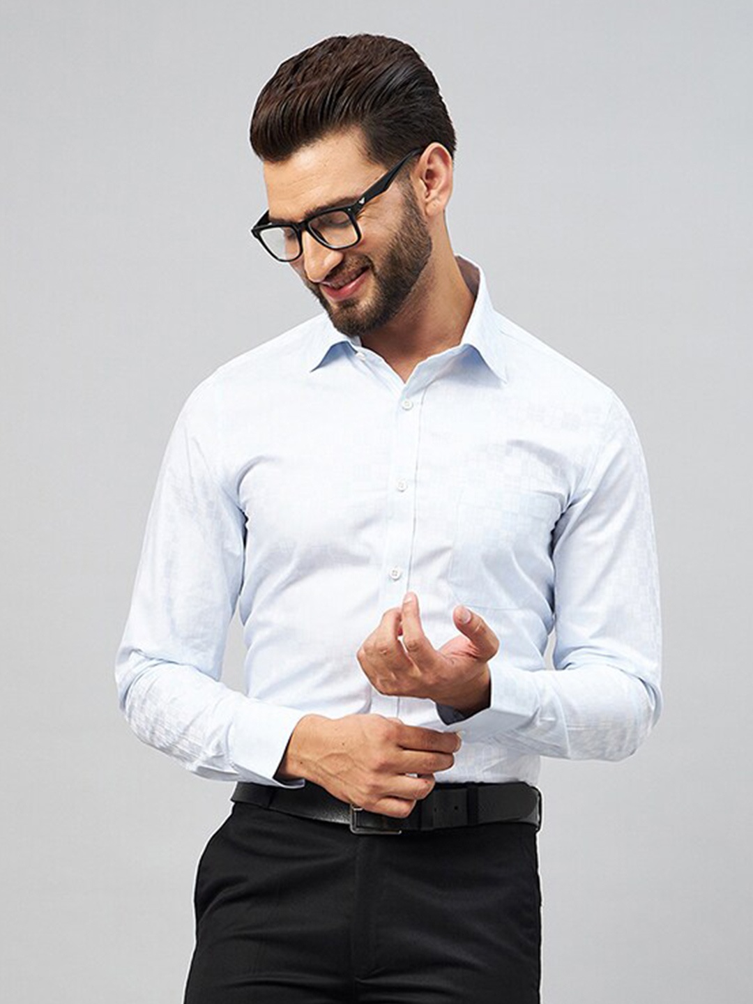 LOUIS STITCH Comfort Geometric Printed Spread Collar Long Sleeves Cotton Formal Shirt, Blue
LOUIS STITCH Comfort Geometric Printed Spread Collar Long Sleeves Cotton Formal Shirt, Blue