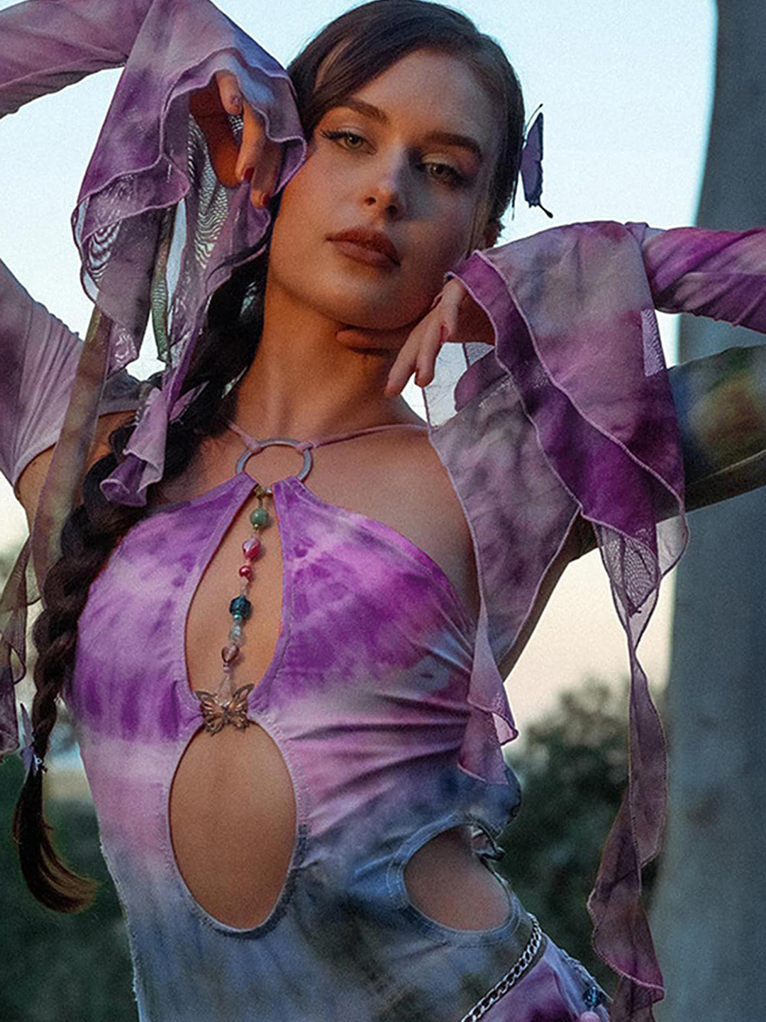 LULU & SKY Tie-Dye Top With Mini Skirt, Purple
LULU & SKY Tie-Dye Top With Mini Skirt, Purple