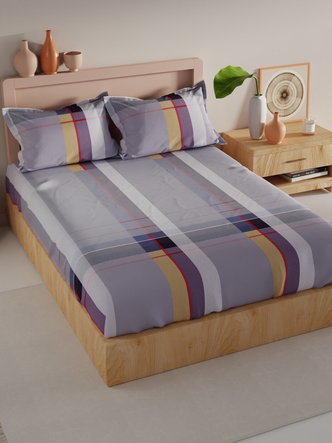 BIANCA Geo Tokyo Blue Geometric Microfiber 200 TC King Bedsheet With 2 Pillow Covers
BIANCA Geo Tokyo Blue Geometric Microfiber 200 TC King Bedsheet With 2 Pillow Covers