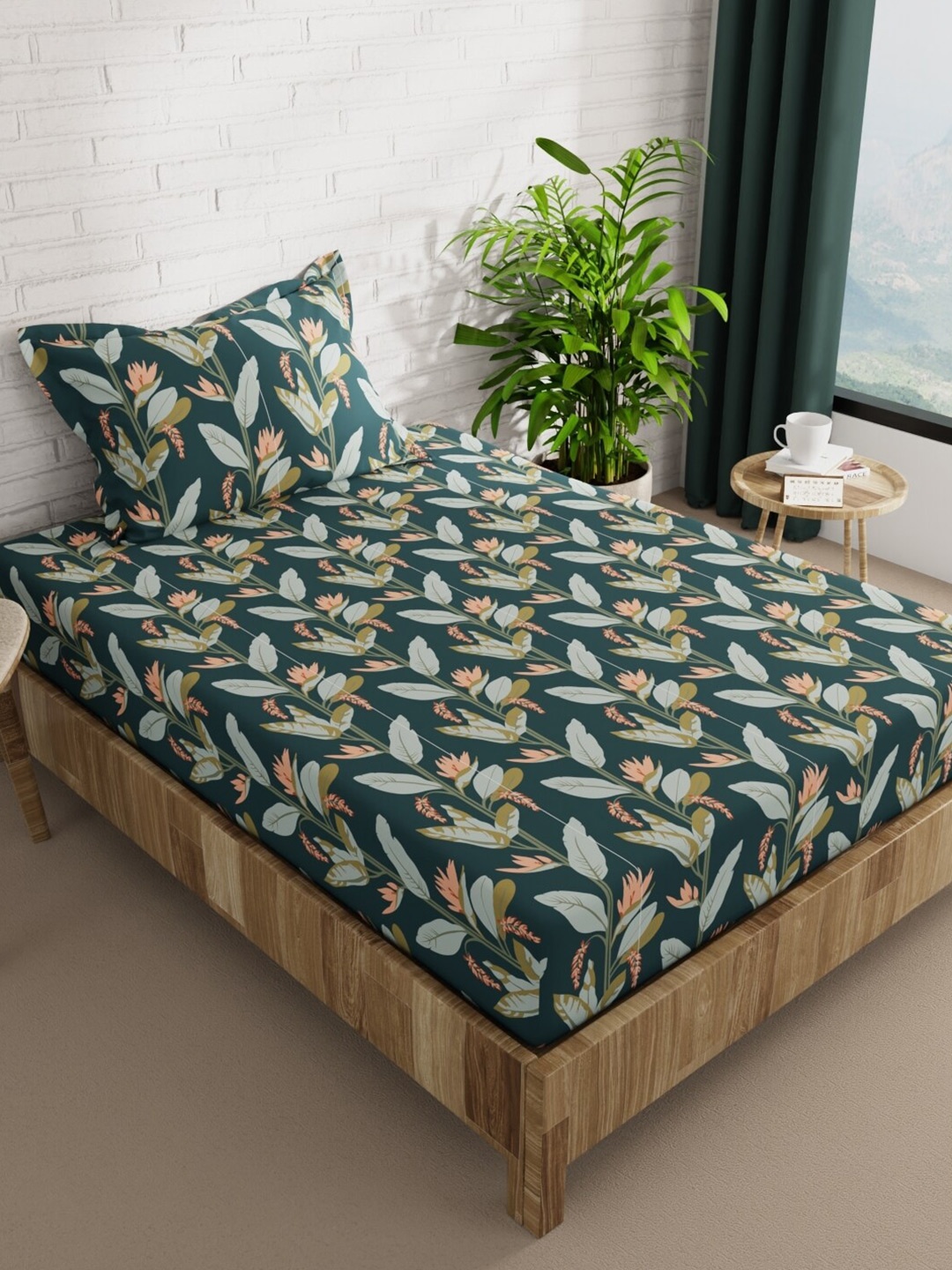 BIANCA Snuz Green & White Floral Microfiber 152 TC Single Bedsheet With 1 Pillow Cover
BIANCA Snuz Green & White Floral Microfiber 152 TC Single Bedsheet With 1 Pillow Cover