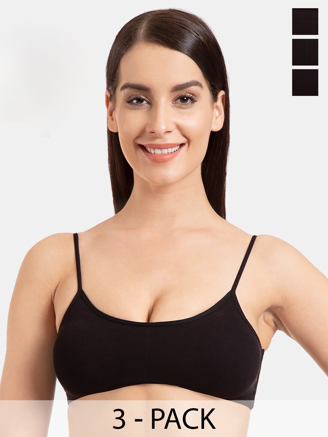 Tweens Pack Of 3 Full Coverage Removable Padding Cotton Bralette Bra With All Day Comfort, Black
Tweens Pack Of 3 Full Coverage Removable Padding Cotton Bralette Bra With All Day Comfort, Black