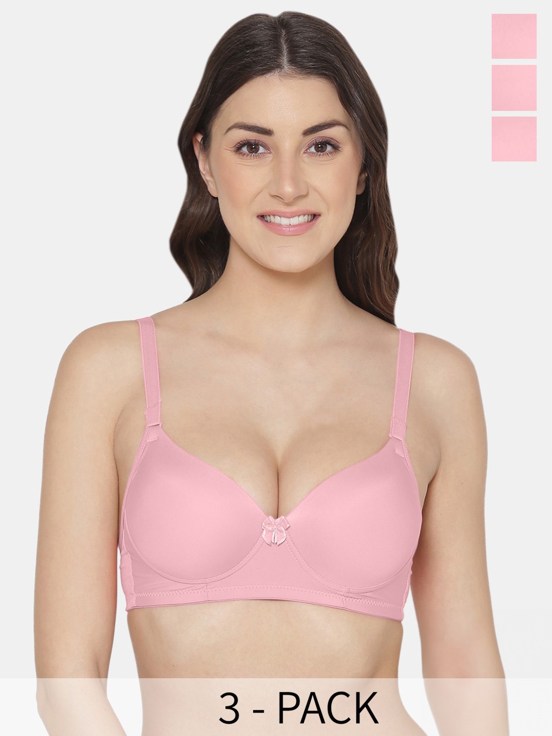 Tweens Pack of 3 Medium Coverage Heavily Padded Push-Up Bra With All Day Comfort, Purple
Tweens Pack of 3 Medium Coverage Heavily Padded Push-Up Bra With All Day Comfort, Purple