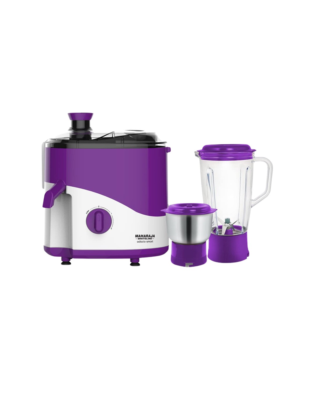 MAHARAJA WHITELINE ODACIO SMART JX1-160 Purple & White 450W Juicer Grinder With 2 Jars
MAHARAJA WHITELINE ODACIO SMART JX1-160 Purple & White 450W Juicer Grinder With 2 Jars