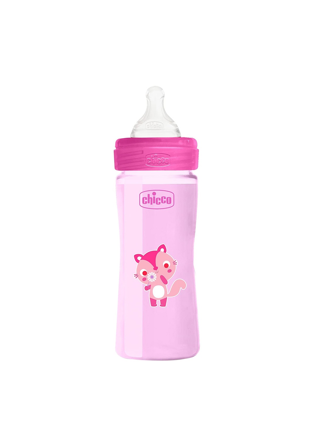 Chicco Well-Being Baby BPA Free &Hygienic Silicone Teat Feeding Bottle- 2m+ -250ml, Pink
Chicco Well-Being Baby BPA Free &Hygienic Silicone Teat Feeding Bottle- 2m+ -250ml, Pink