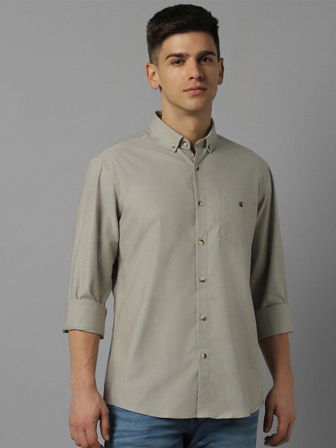 Louis Philippe Sport Slim Fit Button-Down Collar Opaque Pure Cotton Casual Shirt, Grey
Louis Philippe Sport Slim Fit Button-Down Collar Opaque Pure Cotton Casual Shirt, Grey