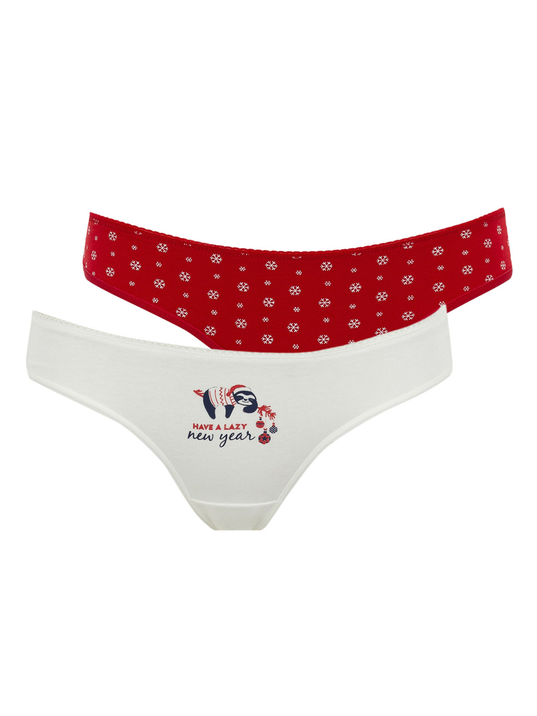 DeFacto Pack Of 2 Typography Printed Mid Rise Basic Briefs, White
DeFacto Pack Of 2 Typography Printed Mid Rise Basic Briefs, White