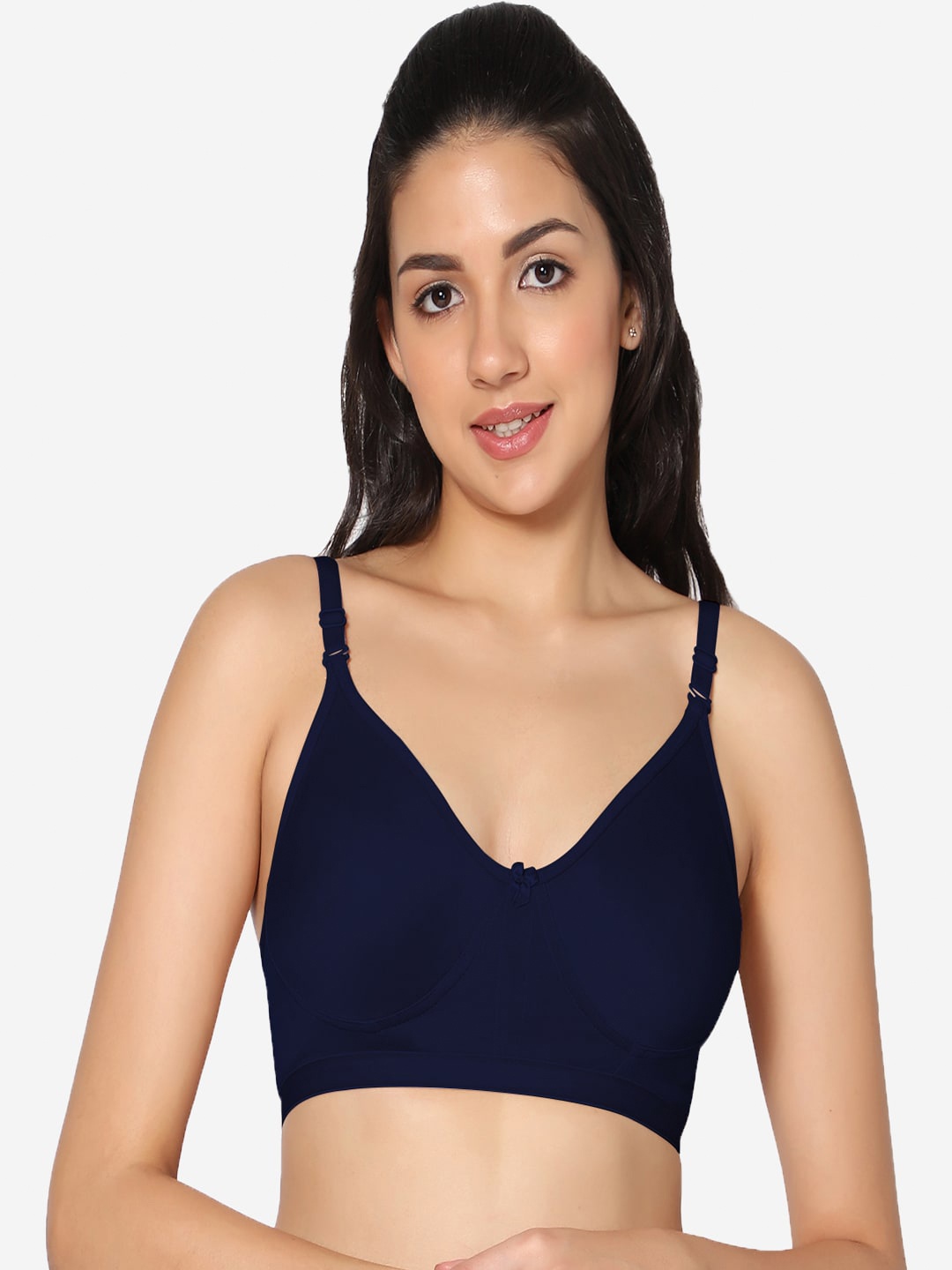 In Care Full Coverage Non Padded All Day Comfort Super Support Cotton T-shirt Bra, Navy blue
In Care Full Coverage Non Padded All Day Comfort Super Support Cotton T-shirt Bra, Navy blue