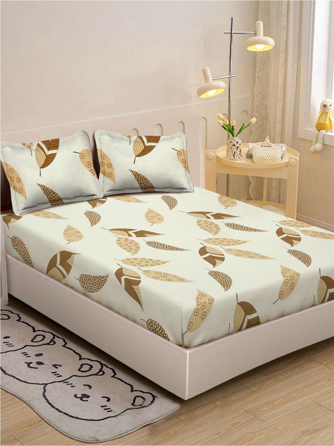KLOTTHE Book Fold White & Brown Floral Printed 300TC Single Bedsheet With 2 Pillow Covers
KLOTTHE Book Fold White & Brown Floral Printed 300TC Single Bedsheet With 2 Pillow Covers