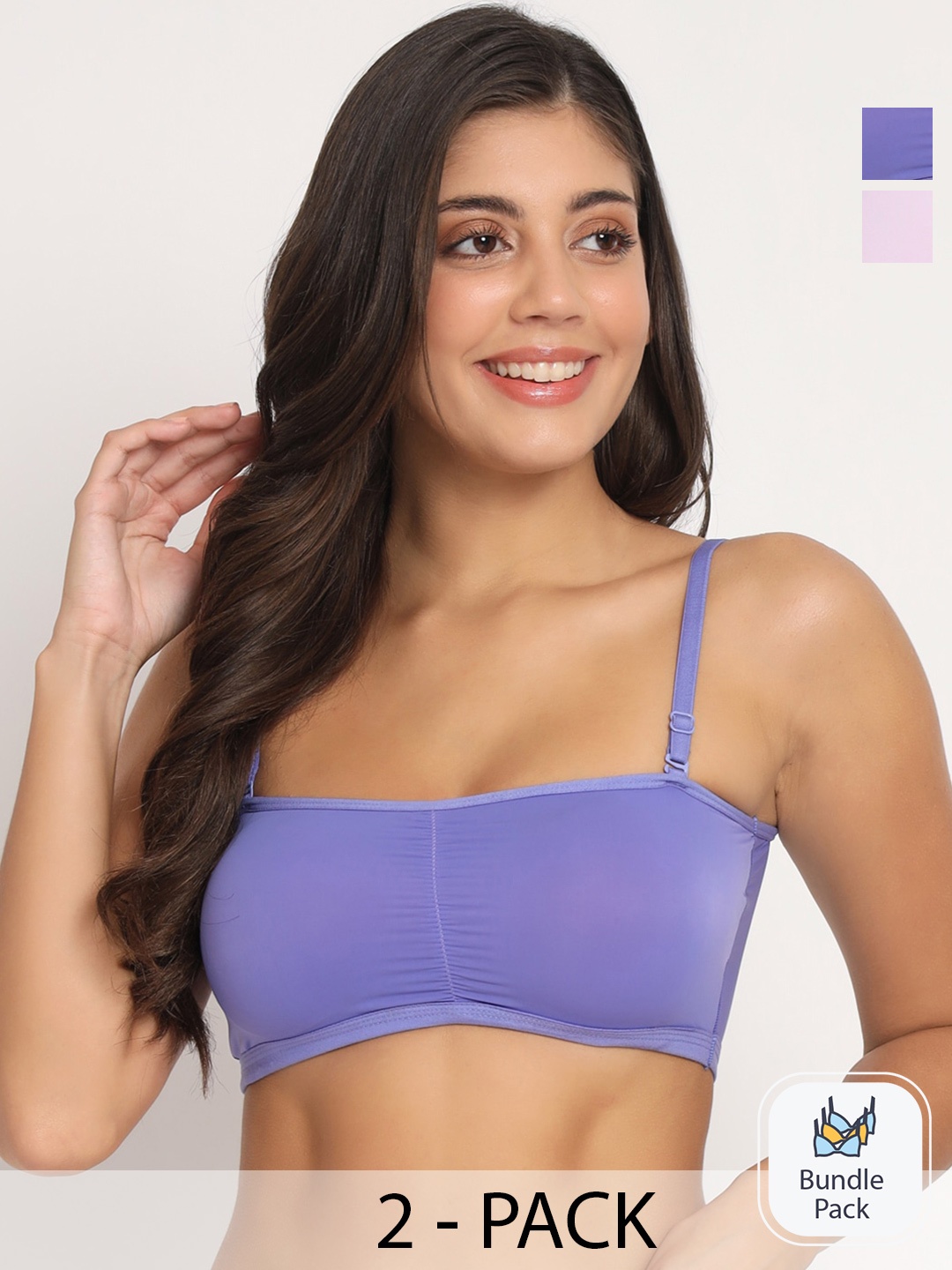 Docare Pack Of 2 Full Coverage Lightly Padded Tube Bra All Day Comfort T Shirt Bras, Purple
Docare Pack Of 2 Full Coverage Lightly Padded Tube Bra All Day Comfort T Shirt Bras, Purple