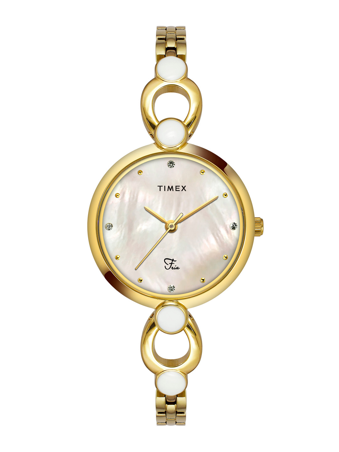 Timex Women Stainless Steel Bracelet Style Straps Analogue Watch TWEL18101, Off white
Timex Women Stainless Steel Bracelet Style Straps Analogue Watch TWEL18101, Off white