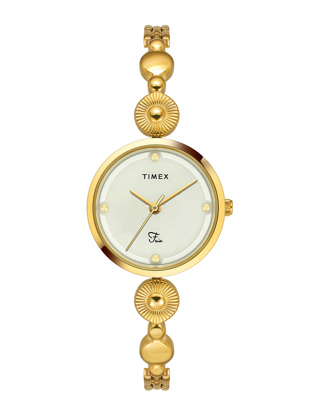Timex Women Stainless Steel Bracelet Style Straps Analogue Watch TWEL18200, Off white
Timex Women Stainless Steel Bracelet Style Straps Analogue Watch TWEL18200, Off white