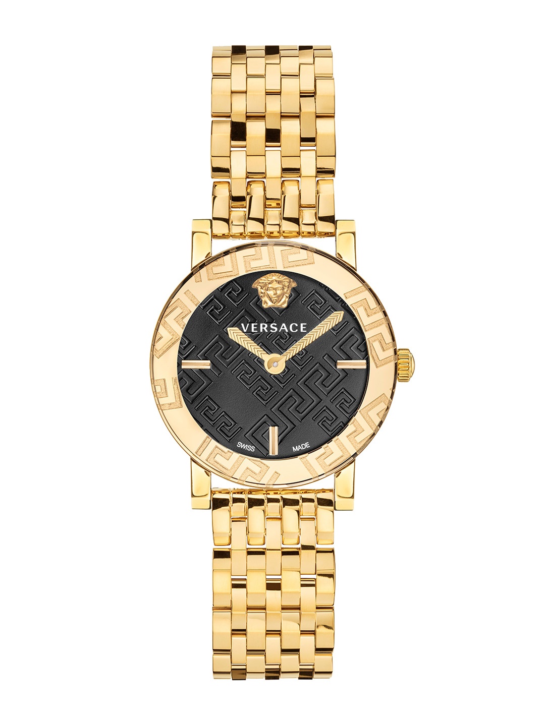 Versace Women Textured Dial Bracelet Style Straps Reset Time Analogue Watch VEU300621, Black
Versace Women Textured Dial Bracelet Style Straps Reset Time Analogue Watch VEU300621, Black