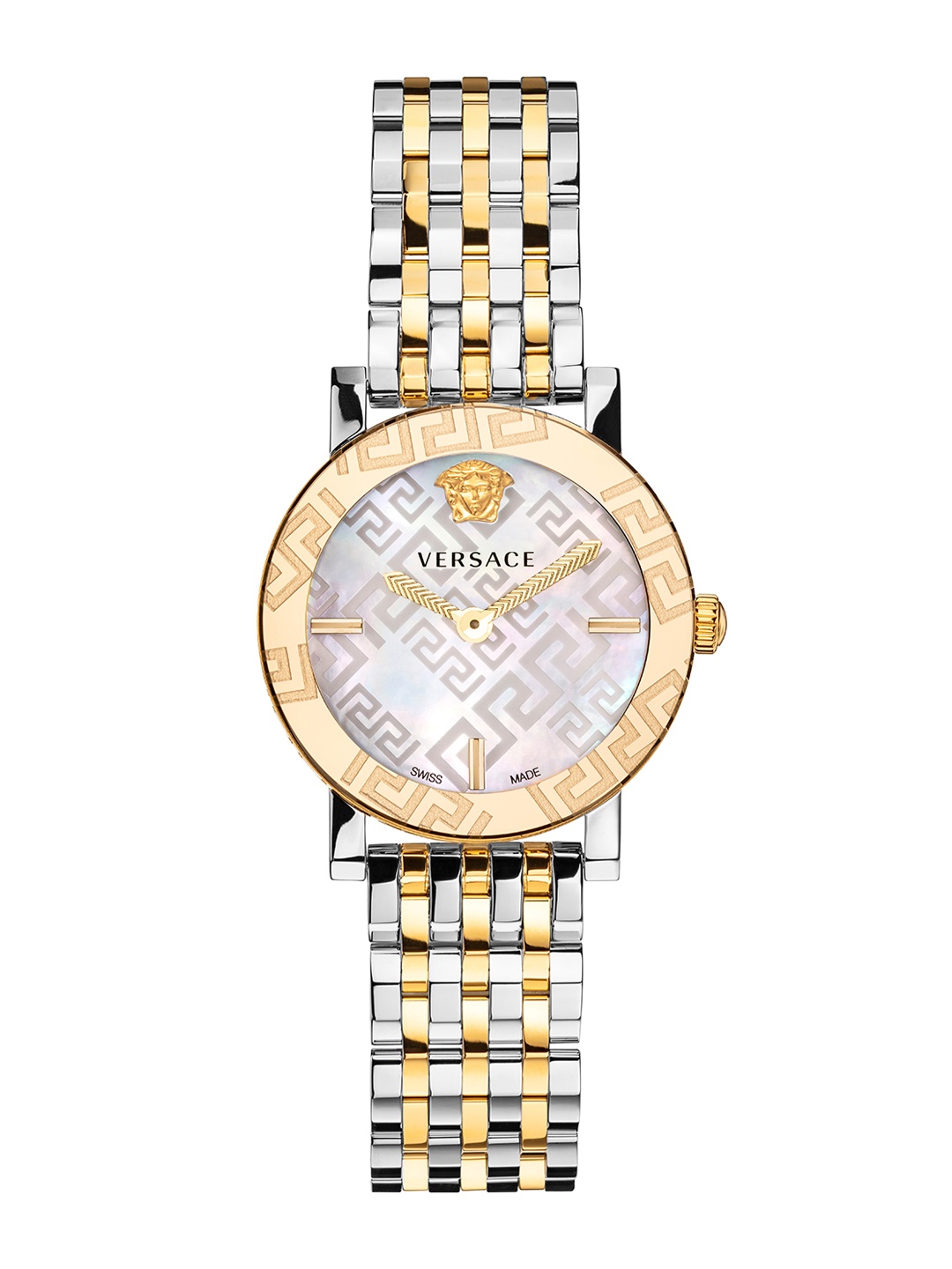 Versace Women Dial & Stainless Steel Bracelet Style Straps Analogue Watch VEU300421, White
Versace Women Dial & Stainless Steel Bracelet Style Straps Analogue Watch VEU300421, White