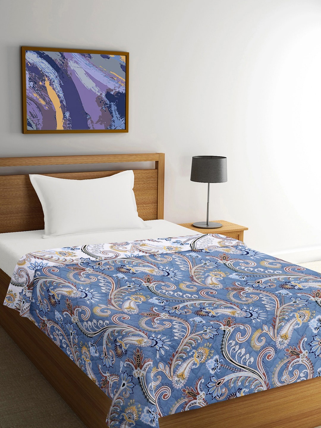 FABINALIV Blue & White Ethnic Motifs Mild Winter 350 GSM Reversible Single Bed Comforter
FABINALIV Blue & White Ethnic Motifs Mild Winter 350 GSM Reversible Single Bed Comforter