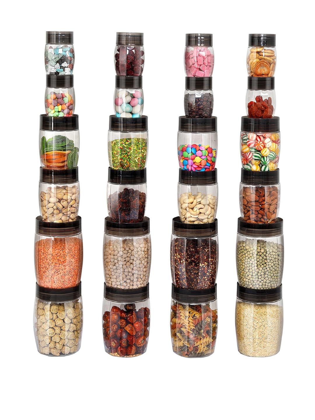 Cello Set of 24 Plastic Containers - 8 Pcs 300ml + 8 Pcs 650ml + 8 Pcs 1200ml, Transparent
Cello Set of 24 Plastic Containers - 8 Pcs 300ml + 8 Pcs 650ml + 8 Pcs 1200ml, Transparent