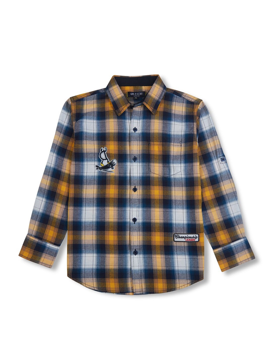 Gini and Jony Boys Buffalo Checked Spread Collar Long Sleeve Cotton Casual Shirt, Yellow
Gini and Jony Boys Buffalo Checked Spread Collar Long Sleeve Cotton Casual Shirt, Yellow