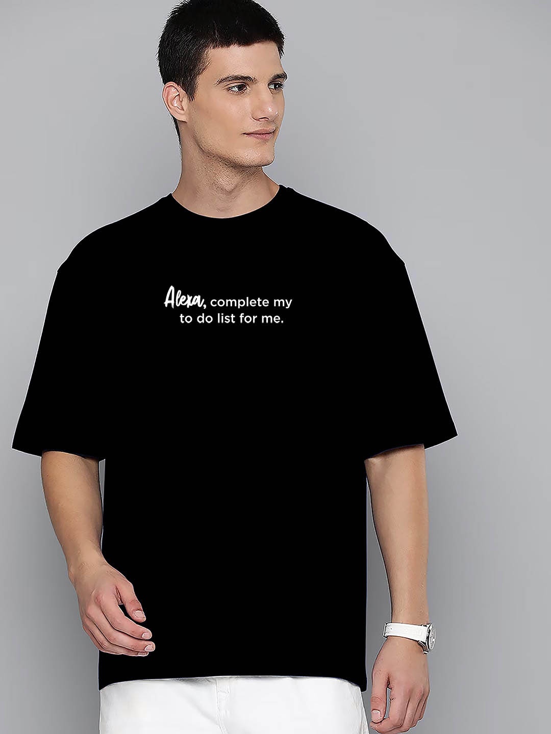 Harvard Men Black Typography T-shirt