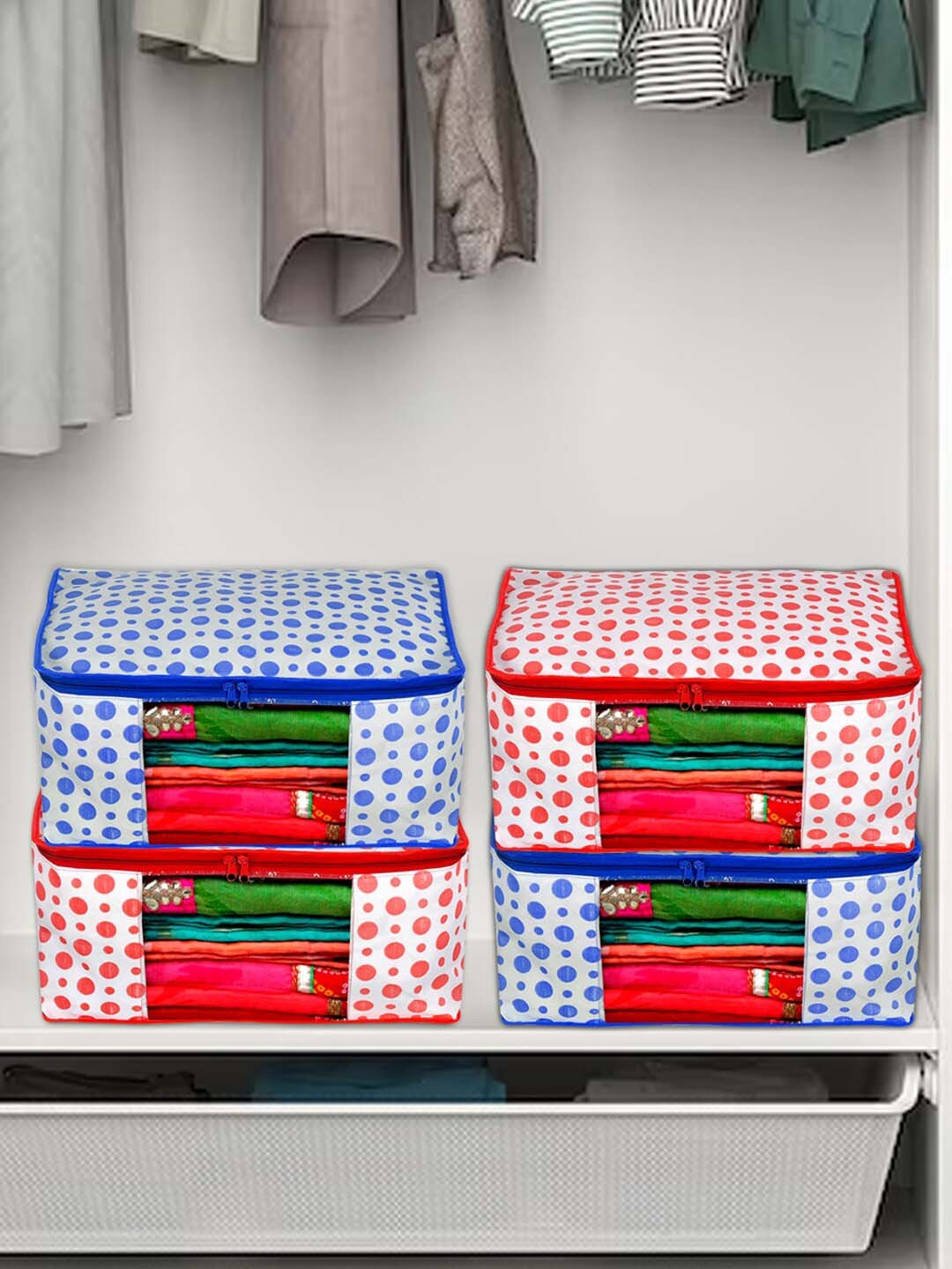 Kuber Industries Blue & Pink 10 Pieces Printed Foldable Non-Woven Multi-Utility Organisers, Red
Kuber Industries Blue & Pink 10 Pieces Printed Foldable Non-Woven Multi-Utility Organisers, Red