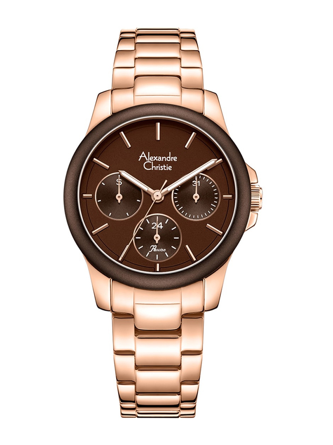 Alexandre Christie Women Stainless Steel Bracelet Style Straps Analogue Watch 2A95BFBRGDB, Rose gold
Alexandre Christie Women Stainless Steel Bracelet Style Straps Analogue Watch 2A95BFBRGDB, Rose gold
