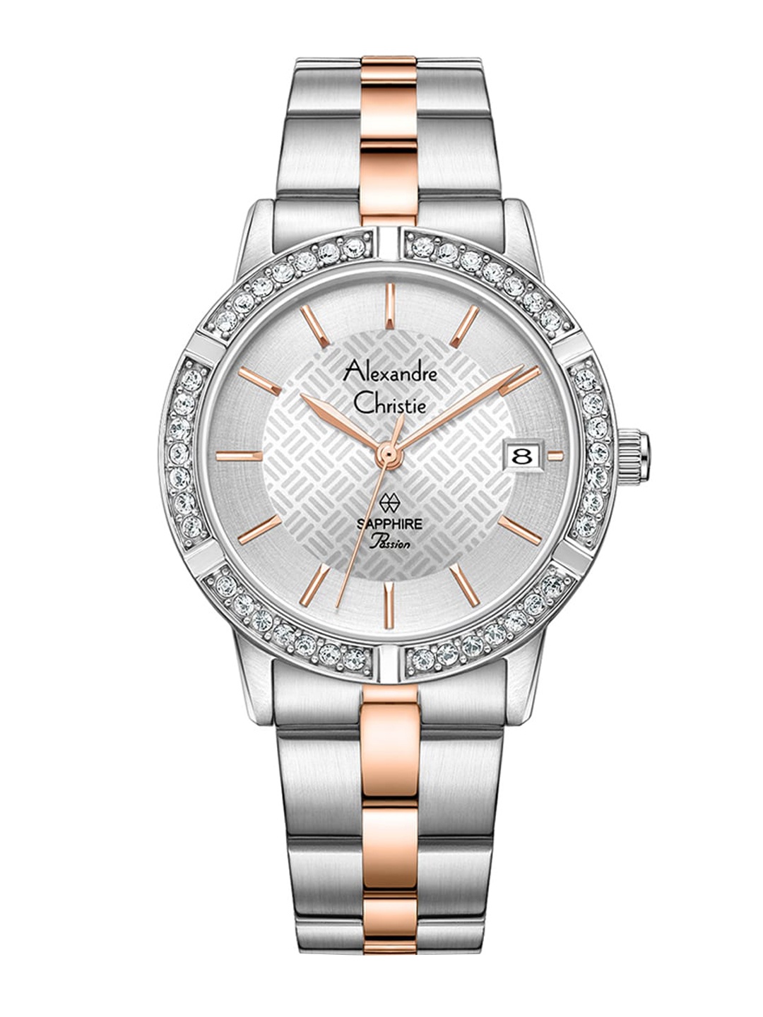 Alexandre Christie Women Stainless Steel Round Bracelet Style Analogue Watch, Silver
Alexandre Christie Women Stainless Steel Round Bracelet Style Analogue Watch, Silver