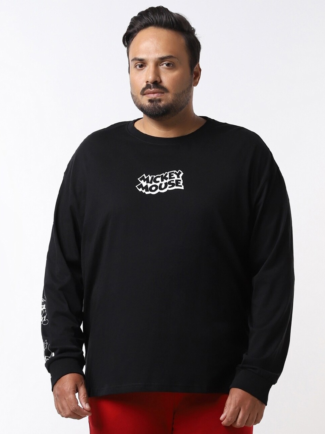 Bewakoof Plus Typography Printed Drop-Shoulder Sleeves Cotton Oversized T-shirt, Black
Bewakoof Plus Typography Printed Drop-Shoulder Sleeves Cotton Oversized T-shirt, Black