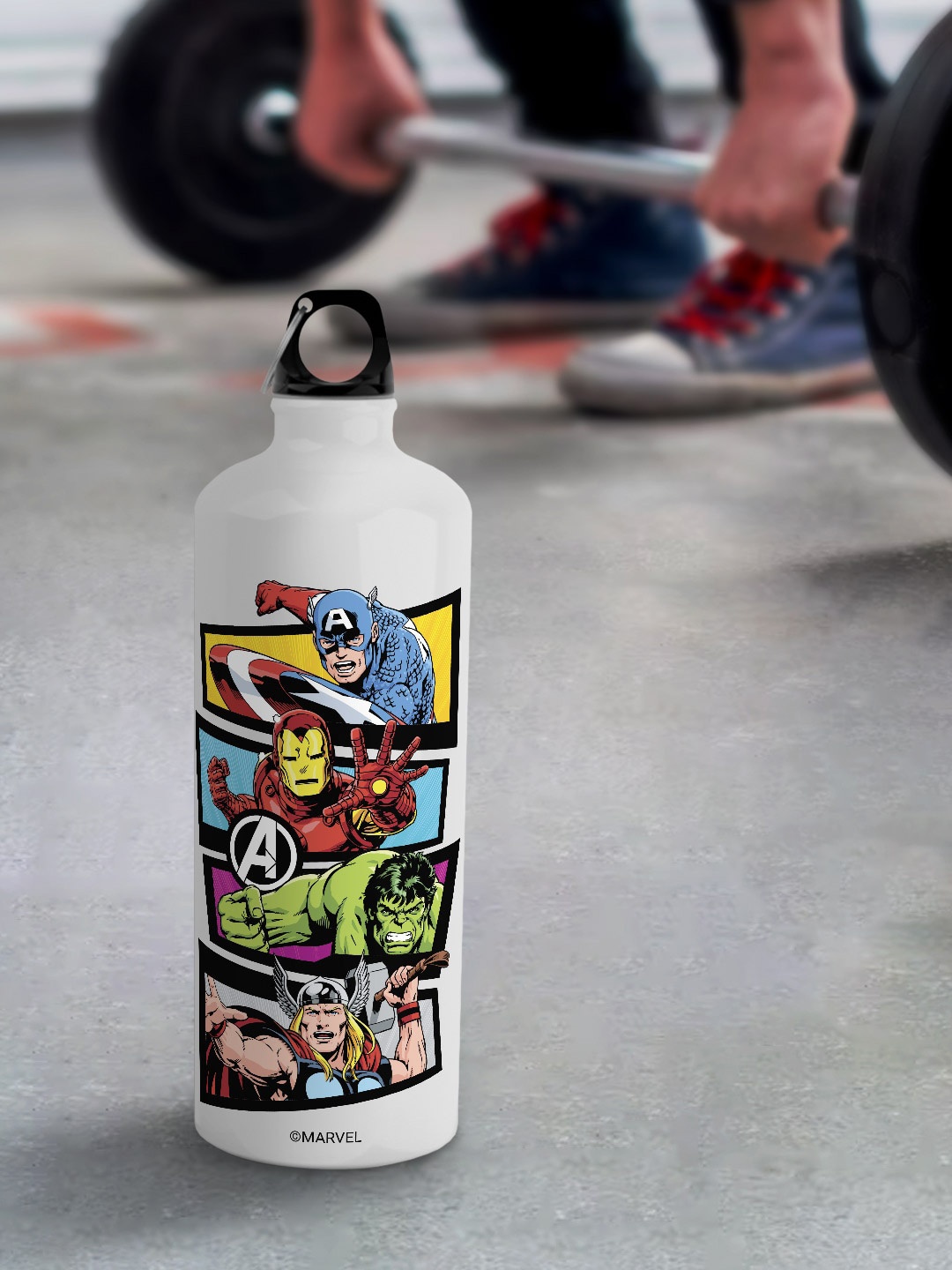 macmerise Marvel Leak Proof Classic Avengers Design Aluminium Water Bottle 750 Ml, White
macmerise Marvel Leak Proof Classic Avengers Design Aluminium Water Bottle 750 Ml, White