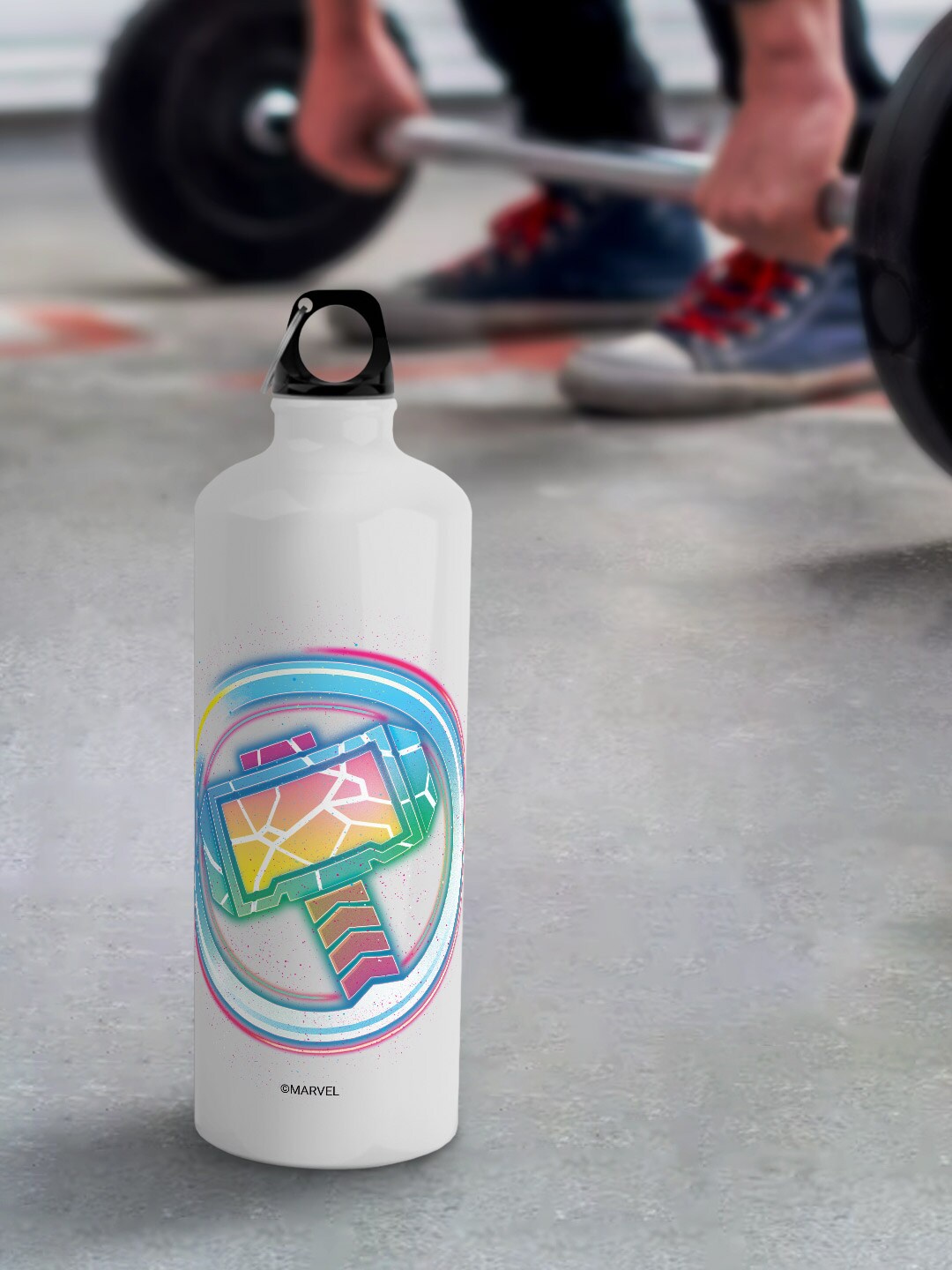 macmerise White Marvel Leak Proof Bifrost Mjolnir Design Aluminium Water Bottle 750 ml
macmerise White Marvel Leak Proof Bifrost Mjolnir Design Aluminium Water Bottle 750 ml