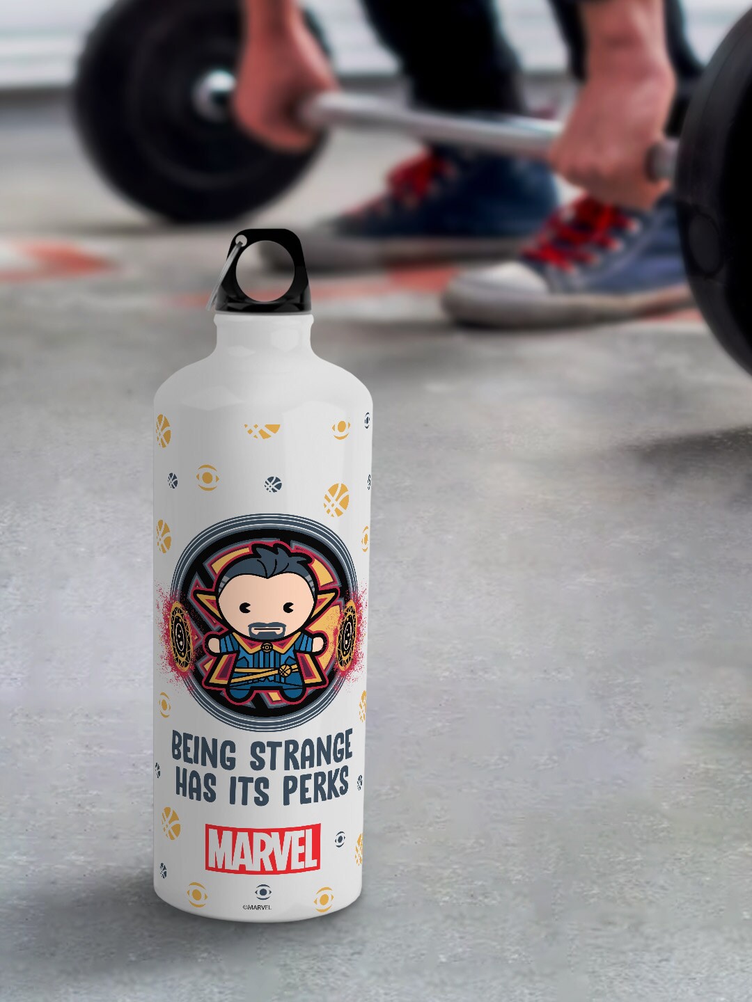 macmerise Marvel Leak Proof Kawaii Doctor Strange Design Aluminium Water Bottle 750 ML, White
macmerise Marvel Leak Proof Kawaii Doctor Strange Design Aluminium Water Bottle 750 ML, White