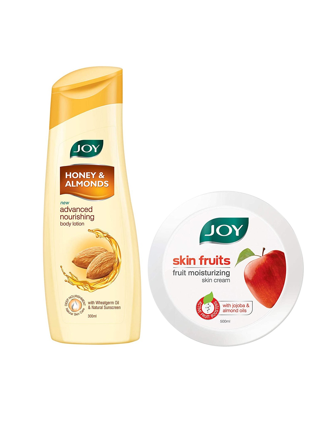 JOY Skin Fruits Fruit Moisturizing Skin Cream 500ml & Honey Almonds Body Lotion 300ml, Orange
JOY Skin Fruits Fruit Moisturizing Skin Cream 500ml & Honey Almonds Body Lotion 300ml, Orange