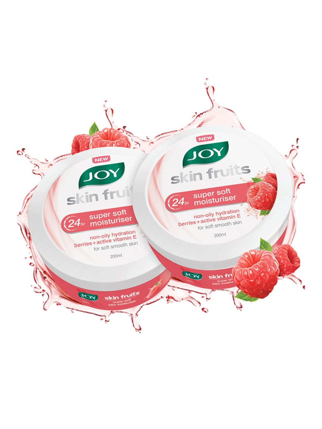 JOY Set of 2 Skin Fruits 24Hr Super Soft Moisturizer with Berries & Vitamin E - 200ml Each, White
JOY Set of 2 Skin Fruits 24Hr Super Soft Moisturizer with Berries & Vitamin E - 200ml Each, White