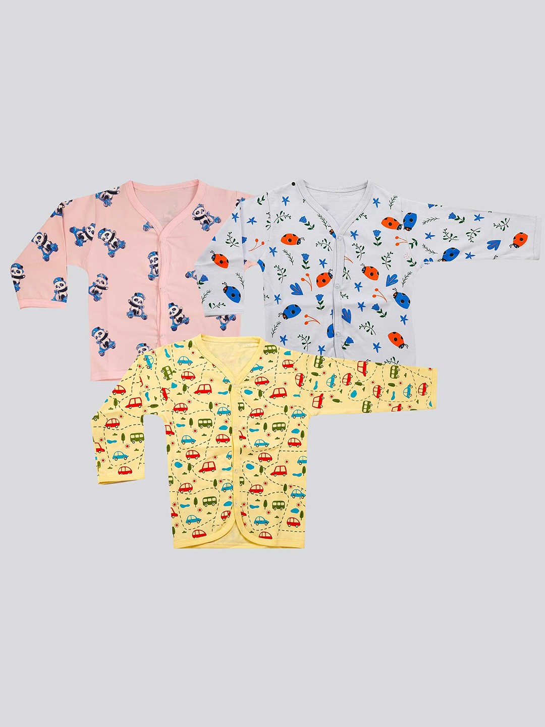 Mojua Infants Pack Of 3 Conversational Printed V-Neck Bio Finish Cotton T-shirt, Pink
Mojua Infants Pack Of 3 Conversational Printed V-Neck Bio Finish Cotton T-shirt, Pink