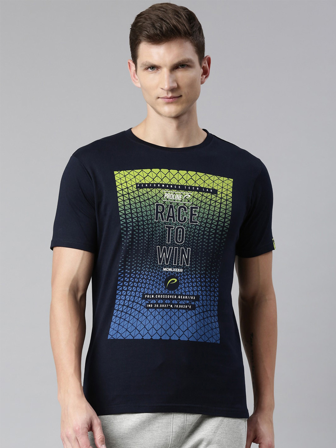 Proline Graphic Printed Round Neck Cotton Casual T-shirt, Navy blue
Proline Graphic Printed Round Neck Cotton Casual T-shirt, Navy blue