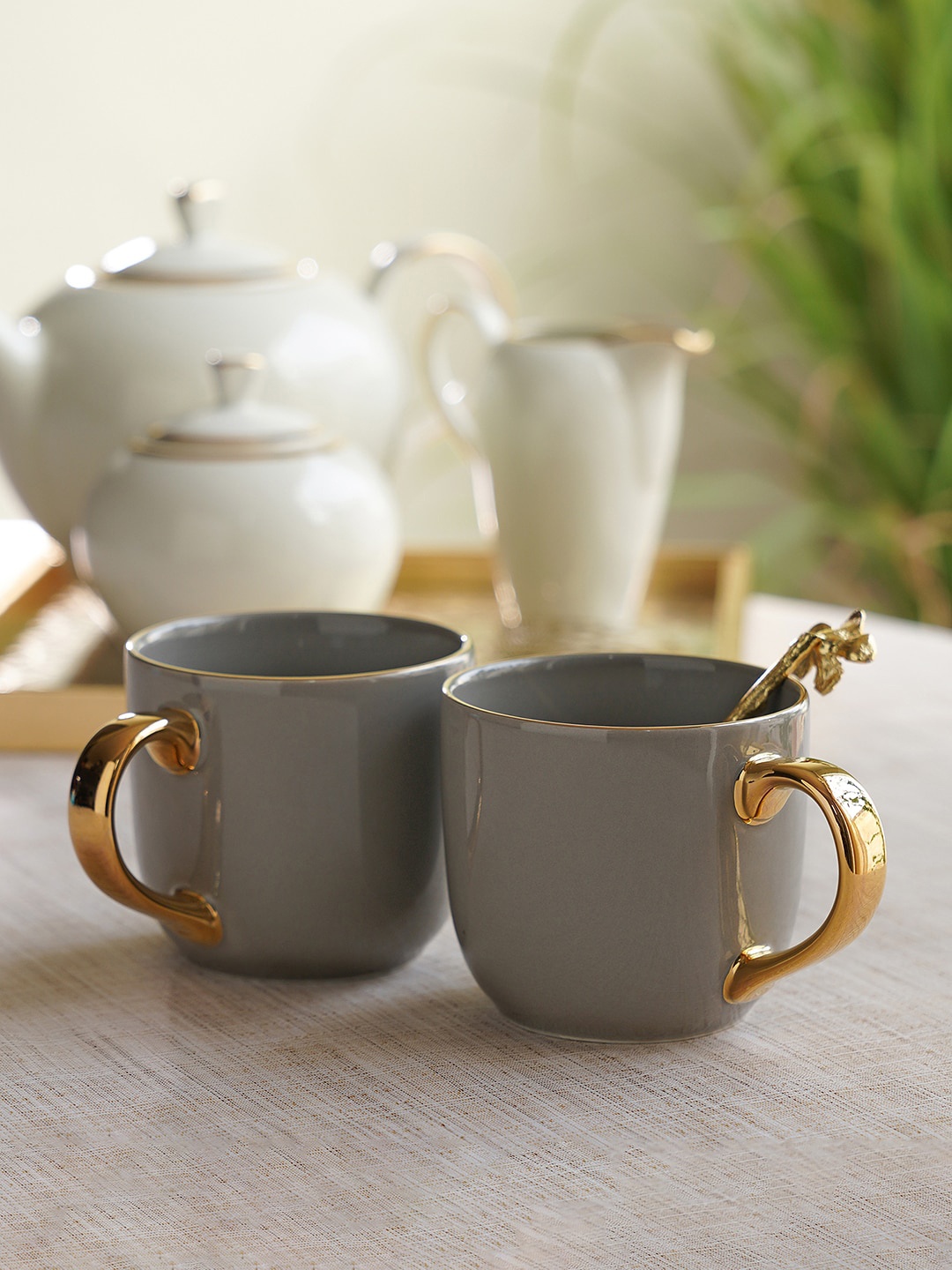 Pure Home and Living Senorita Grey 2 Pieces Porcelain Glossy Coffee Mugs 300 ml Each
Pure Home and Living Senorita Grey 2 Pieces Porcelain Glossy Coffee Mugs 300 ml Each