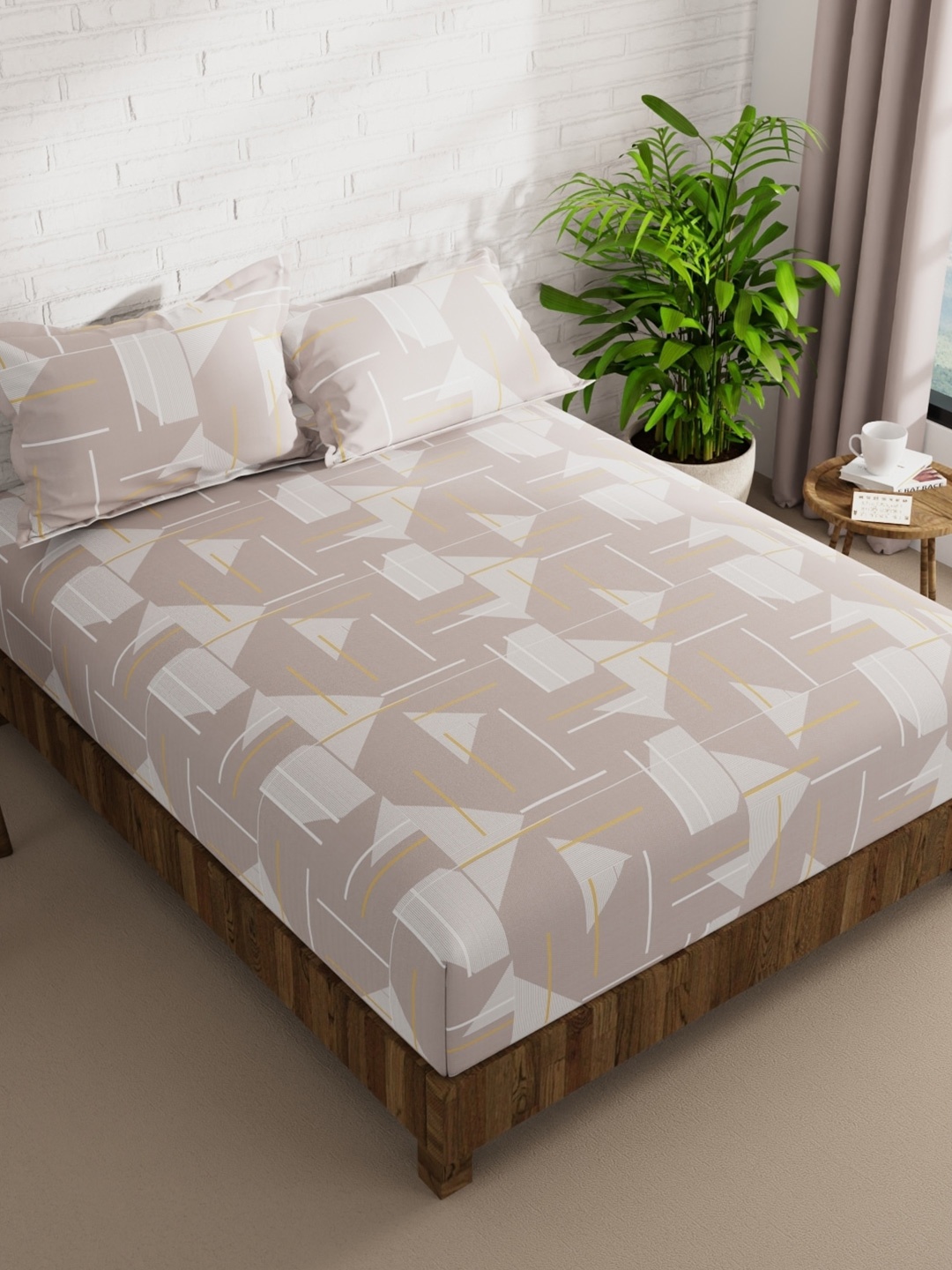 BIANCA LA-VOGUE Mauve Geometric Microfiber 152 TC Queen Bedsheet with 2 Pillow Covers
BIANCA LA-VOGUE Mauve Geometric Microfiber 152 TC Queen Bedsheet with 2 Pillow Covers