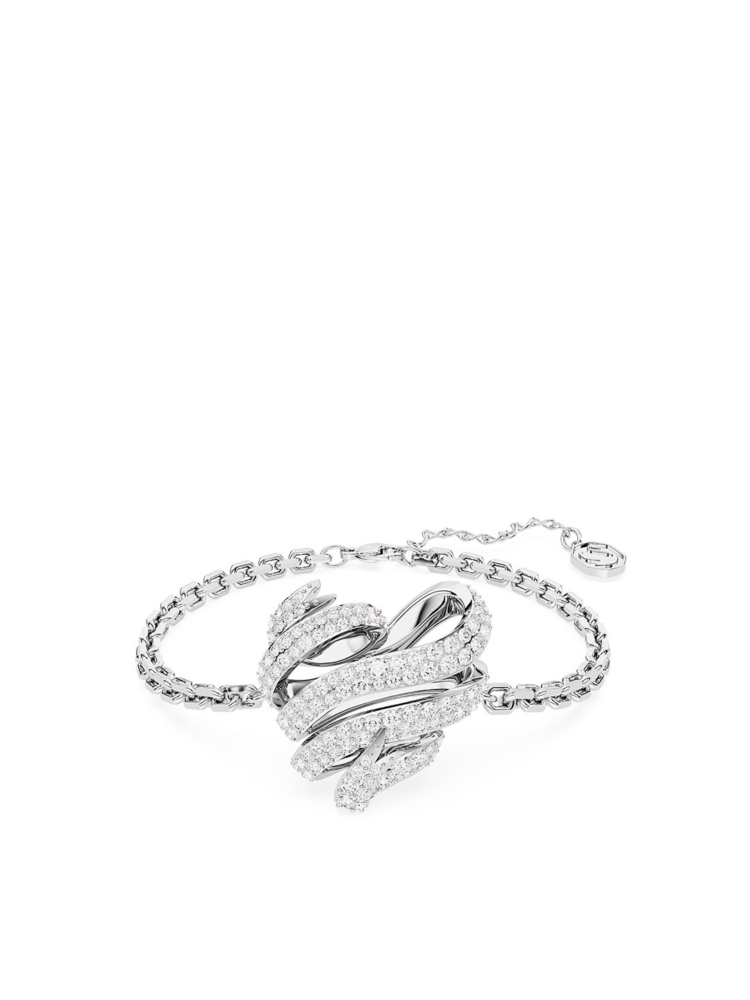 SWAROVSKI Shyperbola Rhodium-Plated Crystals-Studded Heart Design Charm Bracelet, Silver
SWAROVSKI Shyperbola Rhodium-Plated Crystals-Studded Heart Design Charm Bracelet, Silver