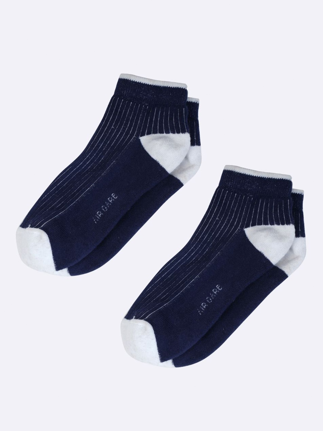 AIR GARB Unisex Pack of 2 Colourblocked Breathable Pure Cotton Ankle Length Socks, Blue
AIR GARB Unisex Pack of 2 Colourblocked Breathable Pure Cotton Ankle Length Socks, Blue