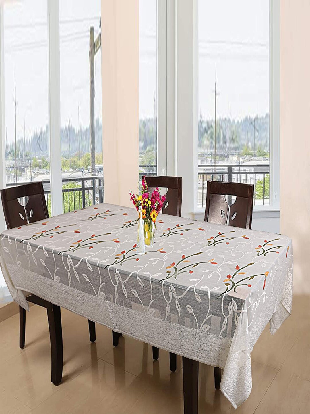 Kuber Industries Cream-Coloured & White Printed Cotton 6-Seater Rectangular Table Cover
Kuber Industries Cream-Coloured & White Printed Cotton 6-Seater Rectangular Table Cover