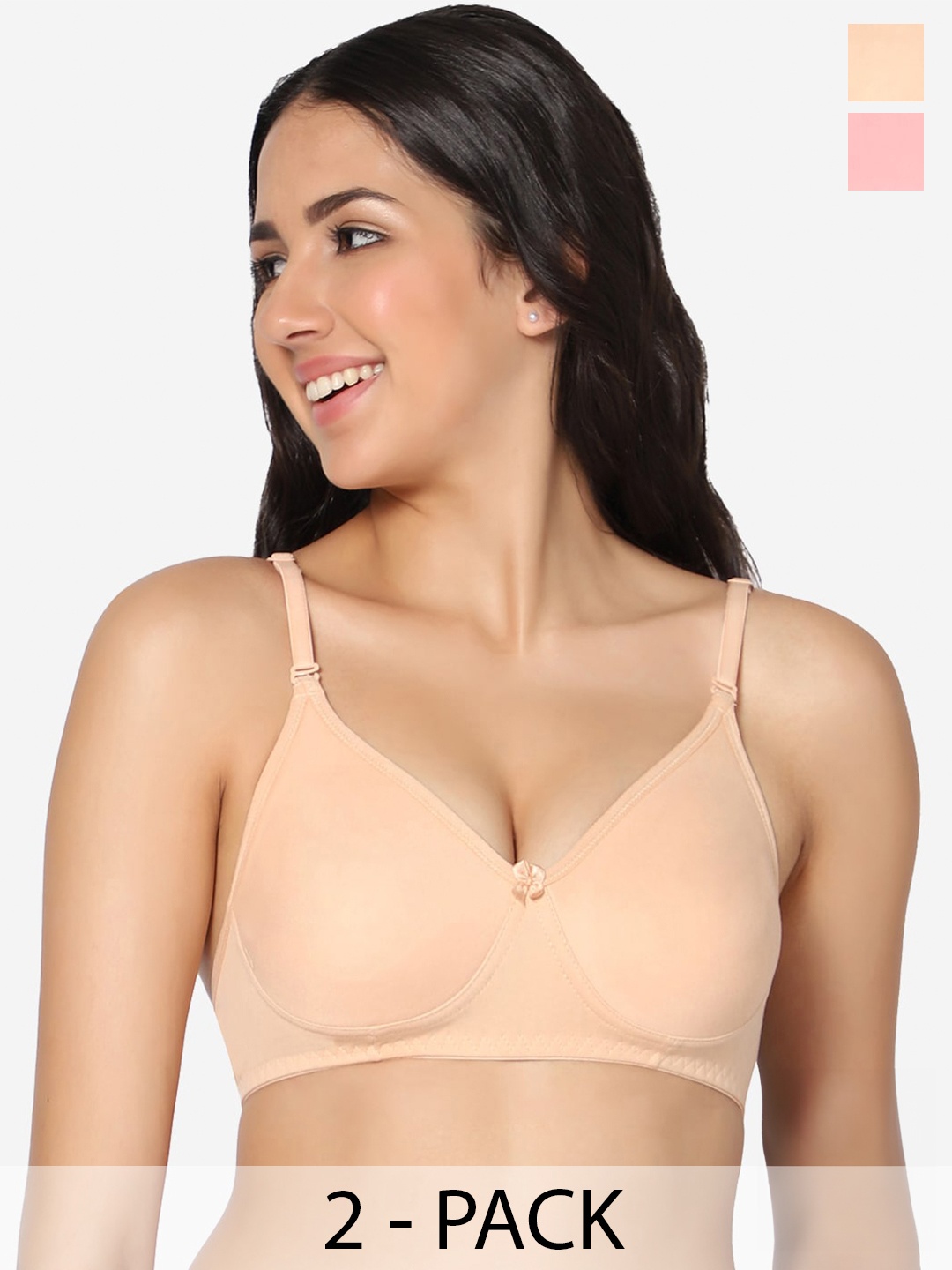 In Care Pack Of 2 Full Coverage Pure Cotton T-shirt Bra With All Day Comfort, Nude
In Care Pack Of 2 Full Coverage Pure Cotton T-shirt Bra With All Day Comfort, Nude
